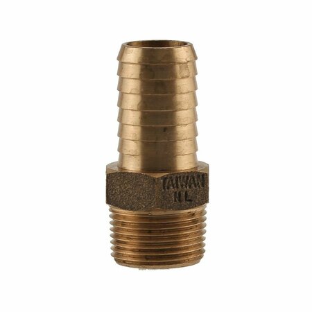 AMERICAN IMAGINATIONS 1 in. x 0.75 in. Round Bronze Male Adapter AI-38629